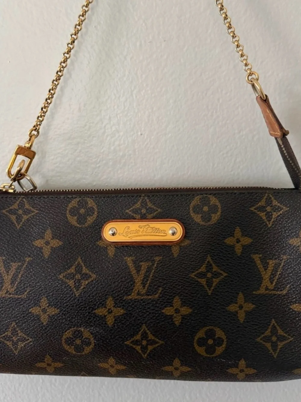 Louis Vuitton Monogram Canvas Crossbody with Gold Hardware
